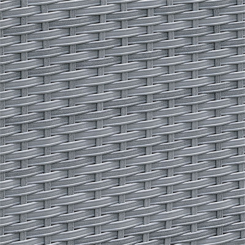 Furniture of America Condor Contemporary Wicker / Rattan Patio Sofa in Gray