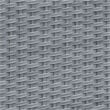 Furniture of America Condor Rattan Glass Top Patio Coffee Table in Gray