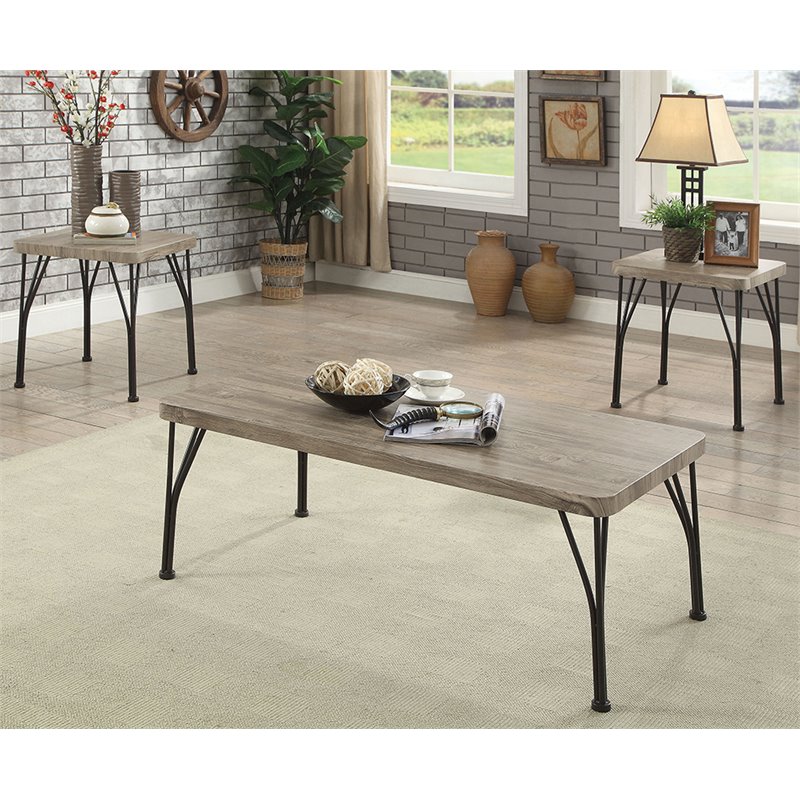 Furniture Of America Kelle 3 Piece Coffee Table Set In Gray Idf Furniture Of America Kelle 3 Piece Coffee Table Set In Gray Idf 4279 3pk