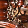 Furniture of America Traditional Eleanora Wood Pedestal Dining Table in Cherry