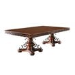 Furniture of America Traditional Eleanora Wood Pedestal Dining Table in Cherry