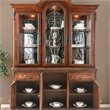 Furniture of America Eleanora Traditional Wood China Cabinet in Brown Cherry