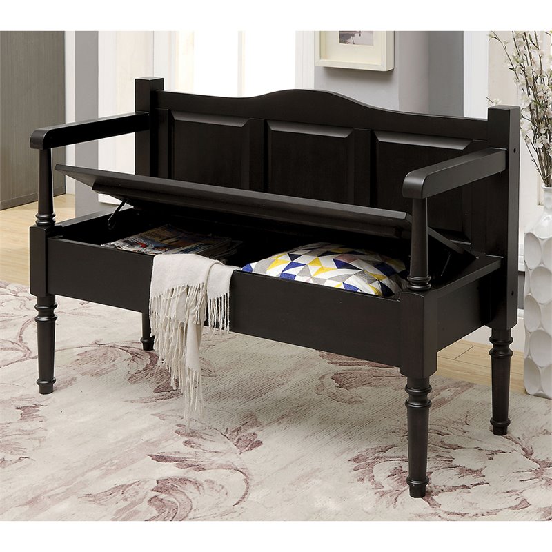 Furniture of America Porda Transitional Entryway Bench in