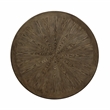 Furniture of America Kora Rustic Round Trestle Wood Dining Table in Light Oak