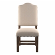 Furniture of America Kora Light Oak Fabric Dining Side Chair (Set of 2)