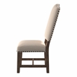 Furniture of America Kora Light Oak Fabric Dining Side Chair (Set of 2)