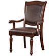 Furniture of America Simmons Wood Dining Arm Chair in Brown Cherry (Set of 2)