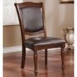 Furniture of America Simmons Wood Dining Side Chair in Brown Cherry (Set of 2)