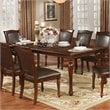 Furniture of America Simmons Wood Extendable Dining Table in Brown Cherry