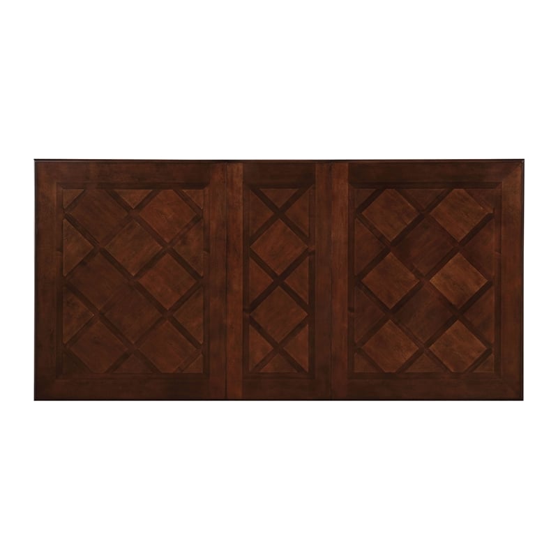 Furniture of America Simmons Wood Extendable Dining Table in Brown Cherry