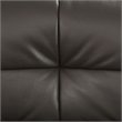 Furniture of America Onta Contemporary Faux Leather Accent Armless Chair in Gray
