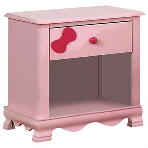 furniture of america poppy 1 drawer nightstand 