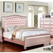 Furniture of America Paisley Contemporary Wood Full Panel Bed in Rose Gold
