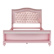 Furniture of America Paisley Contemporary Wood Full Panel Bed in Rose Gold