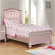 Furniture of America Paisley Contemporary Wood Twin Panel Bed in Rose Gold