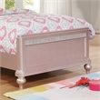 Furniture of America Paisley Contemporary Wood Twin Panel Bed in Rose Gold