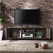 Furniture of America Krella Wood Rustic 62-Inch TV Stand in Reclaimed Oak