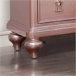 Furniture of America Appell Solid Wood 2-Drawer Nightstand in Rose Gold