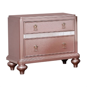 furniture of america appell 2 drawers nightstand 