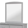 Furniture of America Dimanche Solid Wood Dresser and Mirror in Gray