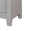 Furniture of America Dimanche Solid Wood Dresser and Mirror in Gray
