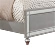 Furniture of America Xulu Contemporary Wood King Bed with LED in Silver