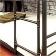 Furniture of America Bryon Metal Twin Triple Bunk Bed in Antique Black