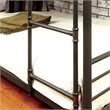 Furniture of America Bryon Metal Full Triple Bunk Bed in Antique Black