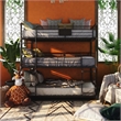Furniture of America Bryon Metal Full Triple Bunk Bed in Antique Black