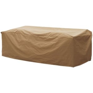 furniture of america gonda fabric patio sofa dust cover in light brown