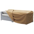 Furniture of America Gonda Fabric Patio Sofa Dust Cover in Light Brown