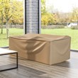 Furniture of America Gonda Fabric Patio Sofa Dust Cover in Light Brown