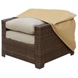Furniture of America Gonda Fabric Patio Chair Dust Cover in Light Brown
