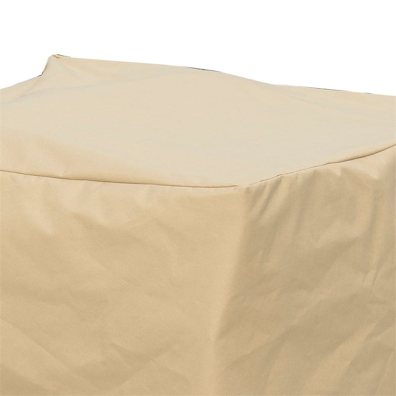 Furniture of America Gonda Fabric Patio Chair Dust Cover in Light Brown