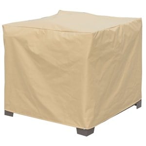 furniture of america gonda fabric patio chair dust cover in light brown