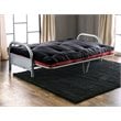 Furniture of America Vargas Fabric Cotton 6-inch Futon Mattress in Black and Red