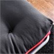 Furniture of America Vargas Fabric Cotton 6-inch Futon Mattress in Black and Red