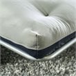 Furniture of America Vargas Fabric 6-inch Futon Mattress in Navy and Gray