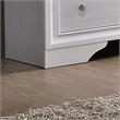 Furniture of America Laren Contemporary 2-Piece Wood Dresser and Mirror in White