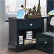 Furniture of America Belantra Solid Wood 1-Drawer Kids Nightstand in Blue