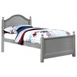 Furniture of America Belantra Solid Wood Twin Panel Kids Bed in Gray