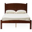 Furniture of America Cara Cottage Solid Wood Platform Twin Bed in Cherry