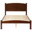 Furniture of America Cara Cottage Solid Wood Platform Twin Bed in Cherry