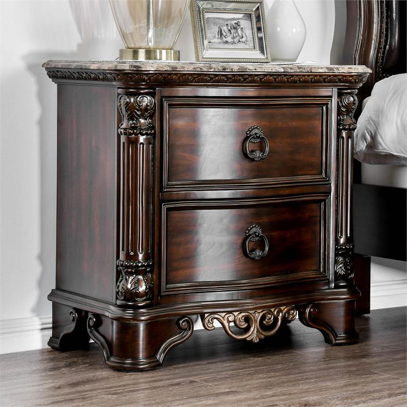 cherry wood marble top furniture