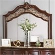 Furniture of America Jordan Wood 8-Drawer Dresser and Mirror in Brown Cherry
