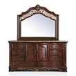 Furniture of America Jordan Wood 8-Drawer Dresser and Mirror in Brown Cherry