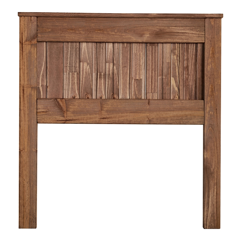 Furniture of America Howard Rustic Wood King Panel Headboard in