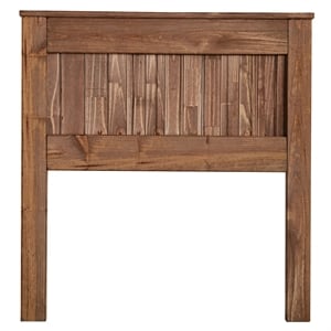 Furniture of America Howard Rustic Wood Full Panel Headboard in Mahogany