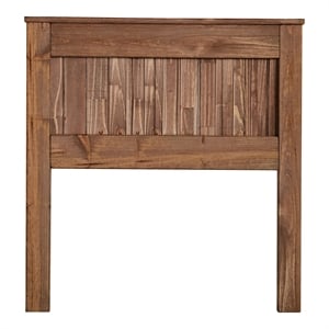 Furniture of America Howard Rustic Wood Twin Panel Headboard in Mahogany