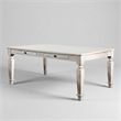 Furniture of America Cassie Transitional Wood Dining Table in Antique White